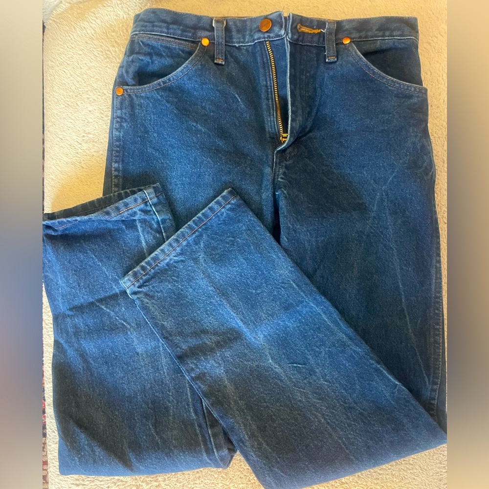 Classic blue Wrangler jeans